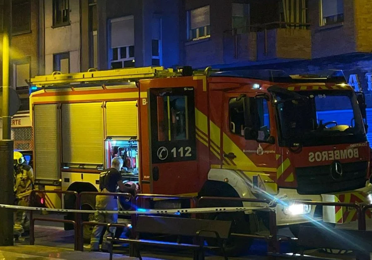 Los Bomberos de Logroño han sofocado un fuego.