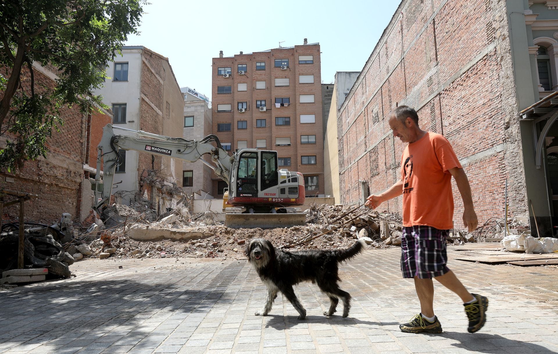 Derribo de los antiguos juzgados a finales del pasado junio.