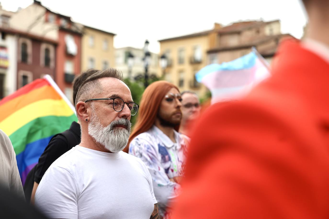 Las imágenes de la concentración contra el odio y la violencia en Logroño
