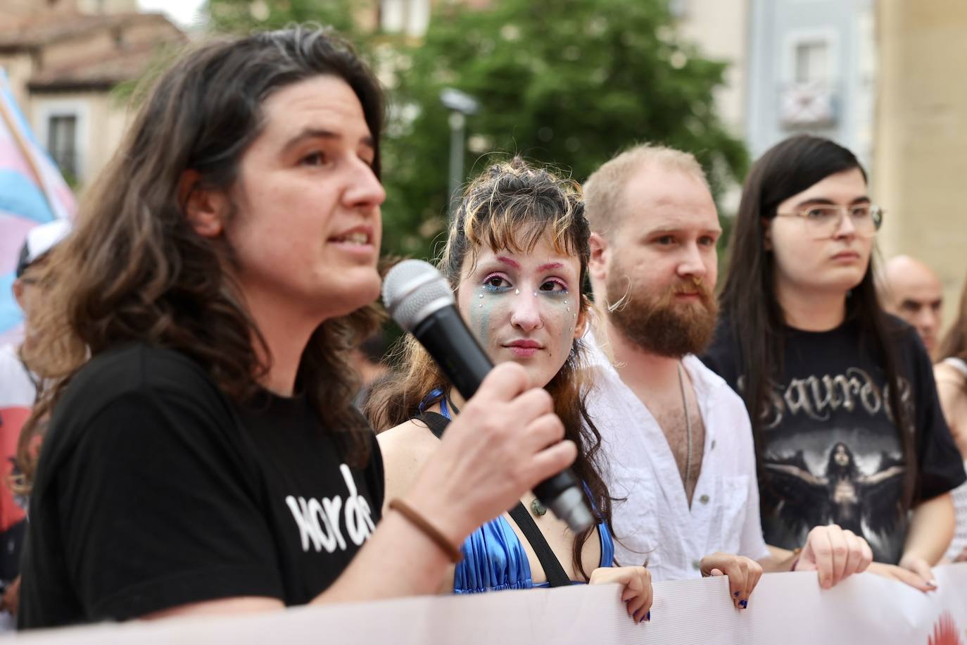 Las imágenes de la concentración contra el odio y la violencia en Logroño