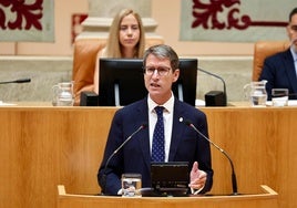 Capellán, durante su discurso en el debate sobre el estado de la región.