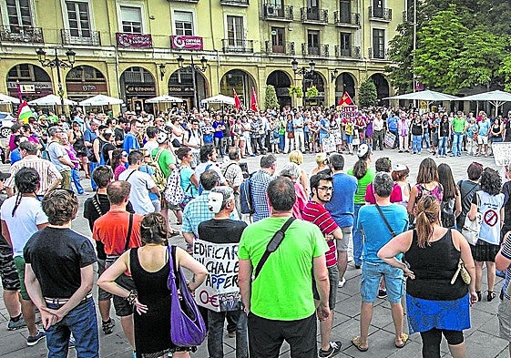 Movilización en 2014 contra la reforma de la Ley de Seguridad, que acabaría sustanciándose un año después.