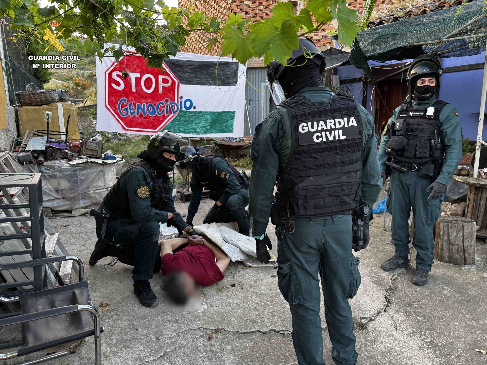 Las imágenes de la operación antidroga en Alcanadre