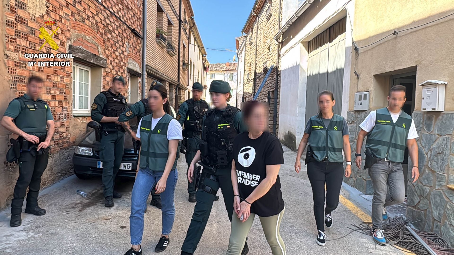 Las imágenes de la operación antidroga en Alcanadre
