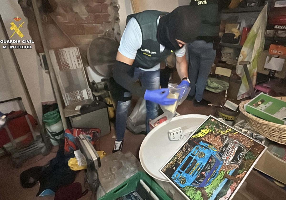 Las imágenes de la operación antidroga en Alcanadre