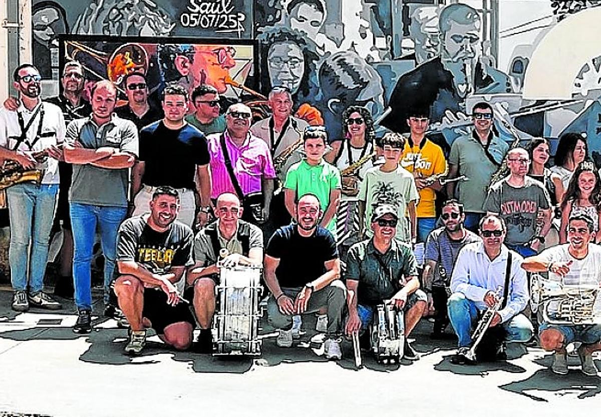 Inaguración del mural de la Banda de Música.