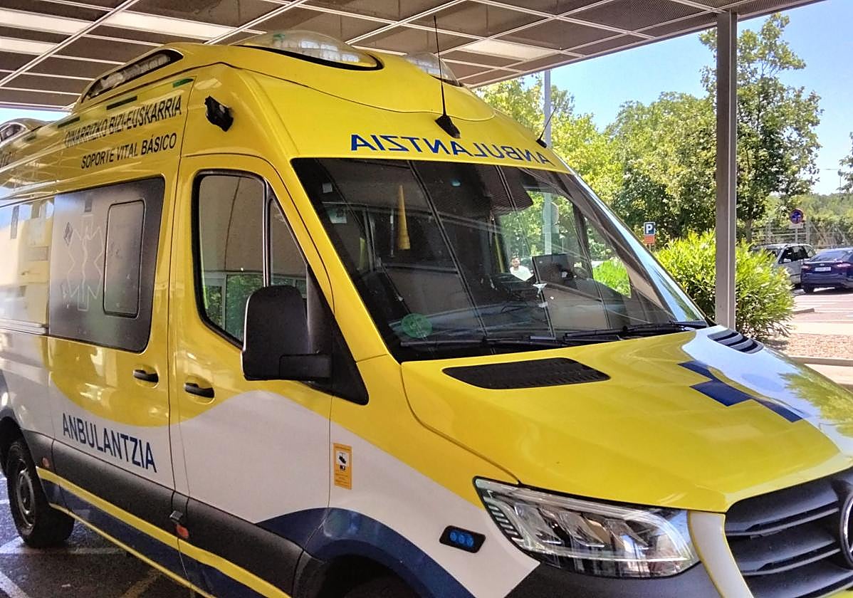 Imagen de la salida de Urgencias del Hospital San Pedro de Logroño