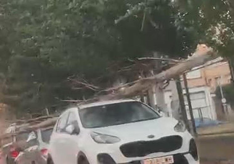 La dana deja fuertes lluvias, viento y algo de pedrisco en La Rioja Baja