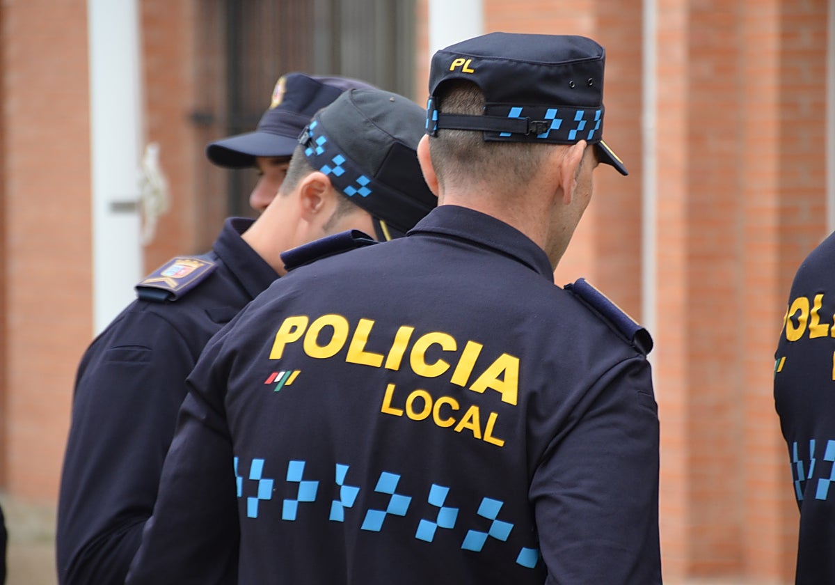 Agentes de la Policía de Calahorra.