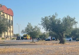 Dispositivo en la zona donde se ha hallado el cadáver.