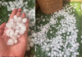 «Tremenda granizada la que acaba de caer en la localidad riojana de Pradejón», informa @meteosojuela vía redes sociales.