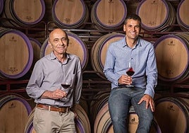 Javier Martínez de Salinas con Diego Orío