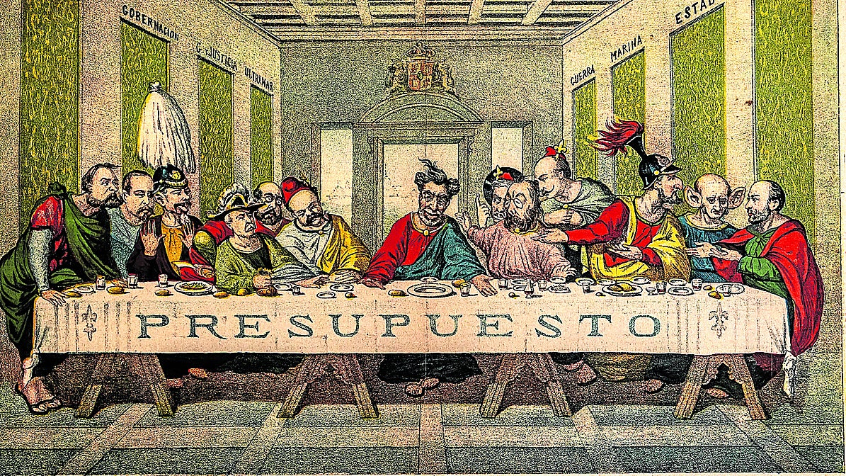 Un calamar con porra y tupé