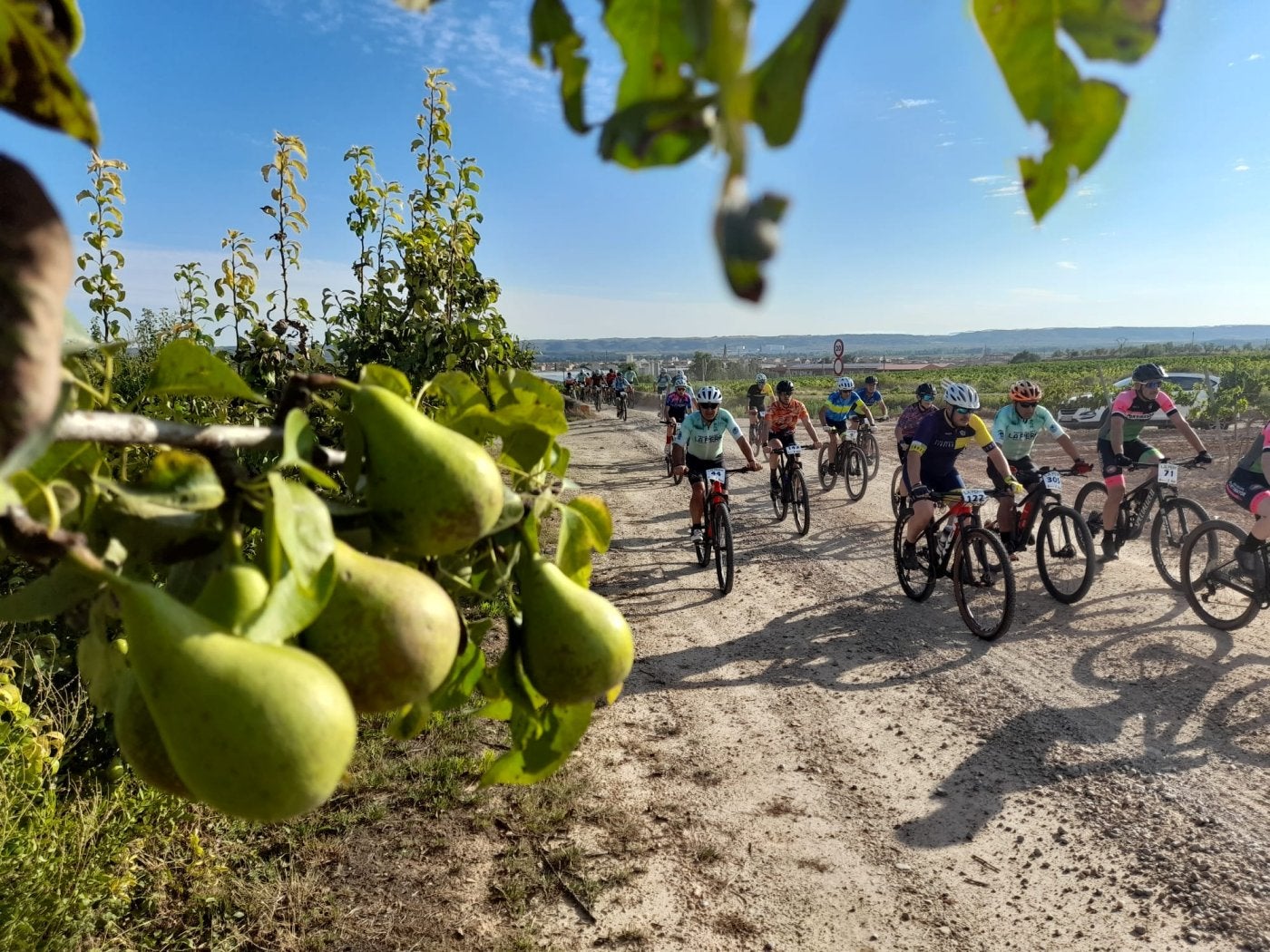 Imagen de la cita de ayer, sus primeros kilómetros, con los grandes protagonistas unidos.