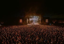 The Black Keys durante su actuación, que cerró el festival calceatense hasta el próximo año.