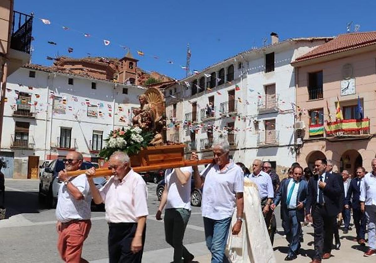Imagen de archivo de la procesión de Santa Ana, en Herce.