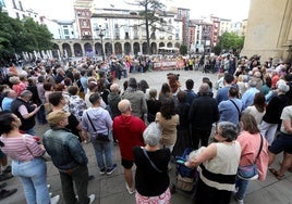 No al odio, en la Plaza del Mercado