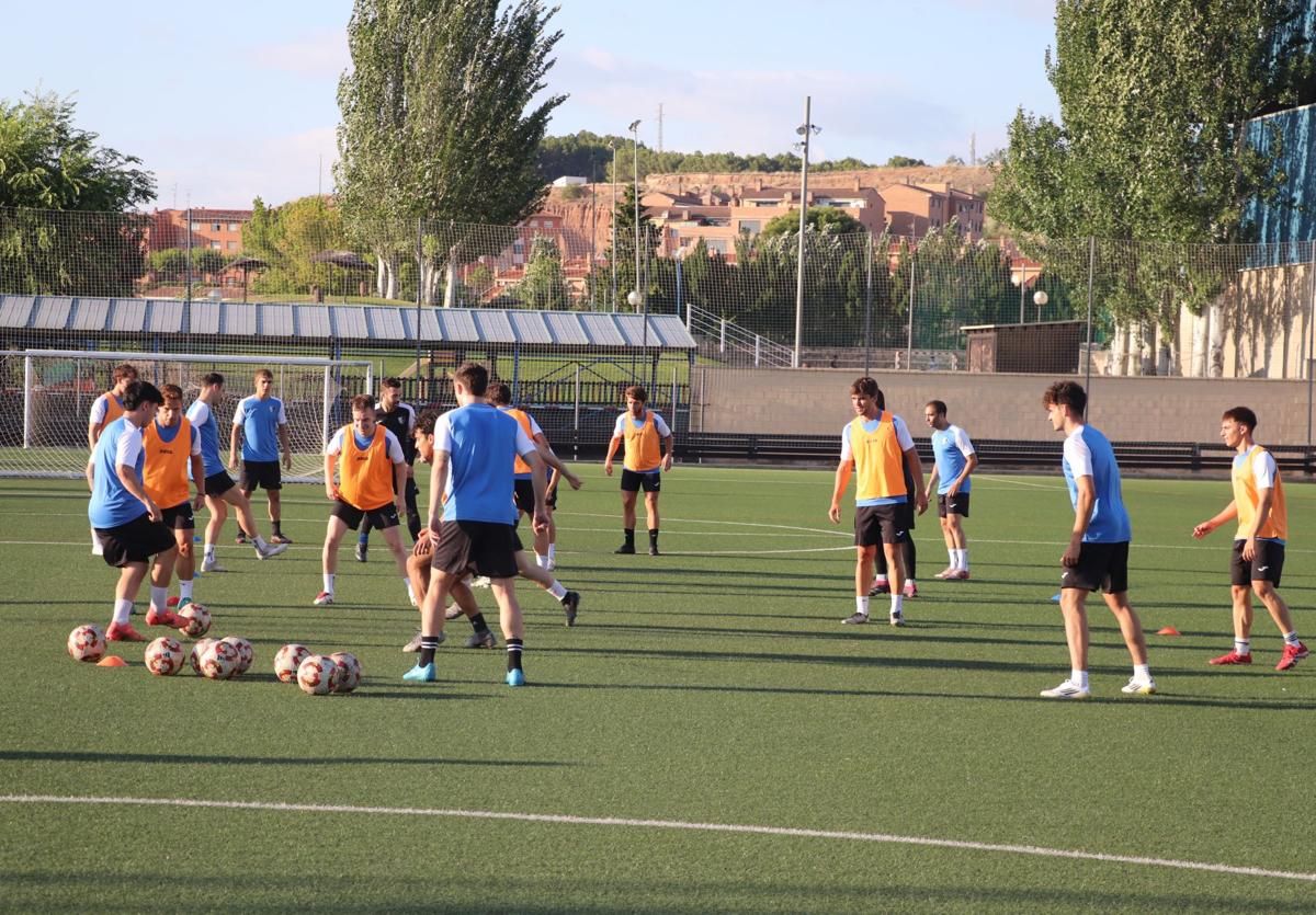 Imagen de uno de los primeros entrenamientos del Alfaro.