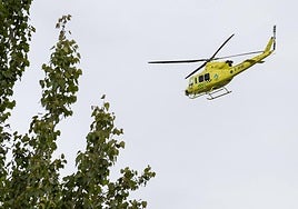 Helicóptero sanitario.