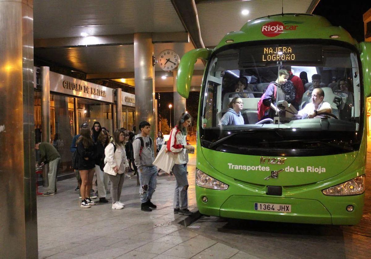 La estación de autobuses de Nájera es uno de los puntos en los que se instalarán cámaras.