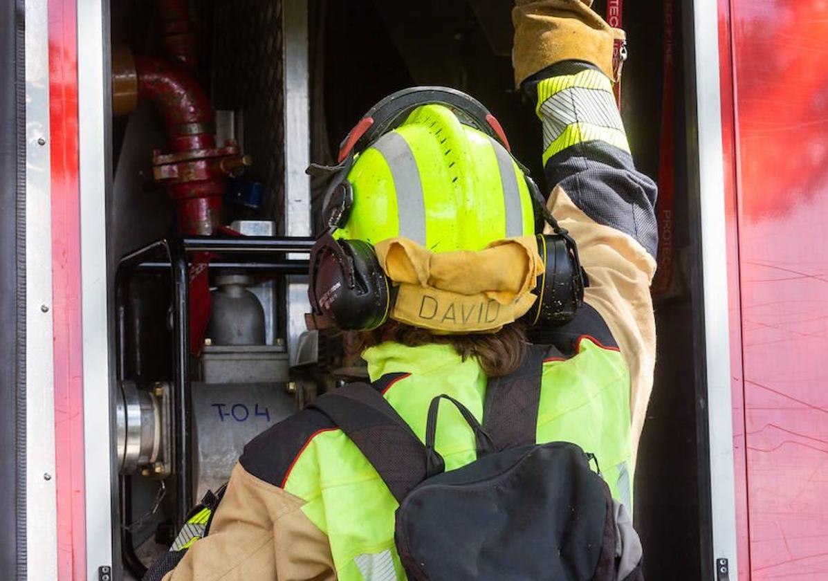 Un bombero, en una imagen de archivo.