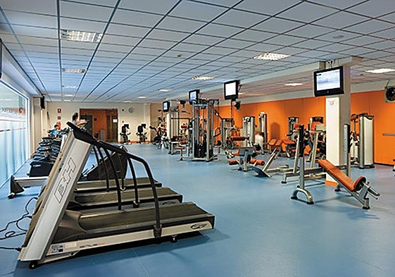Sala de musculación de Logroño Deporte.