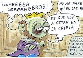 Las visitas nocturnas a Santa María la Real de Nájera, según Tris