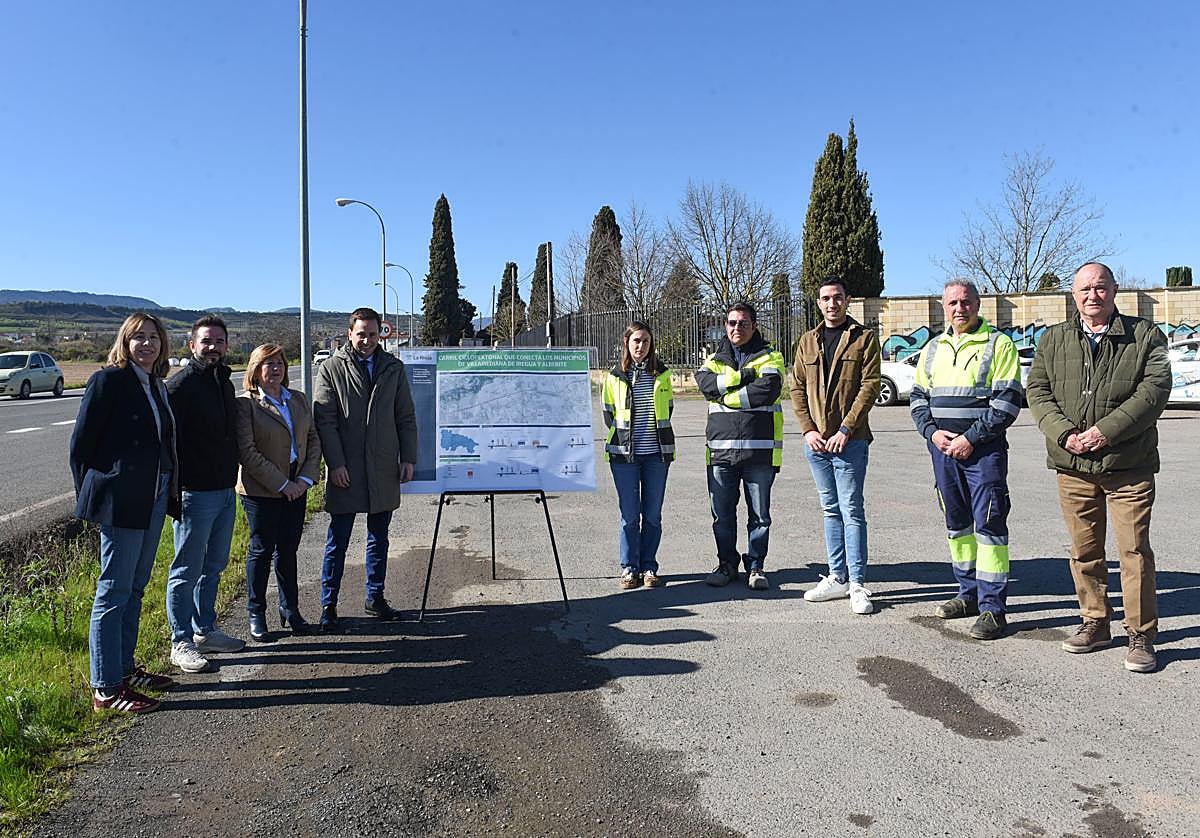 Adjudicadas las obras construcción del nuevo carril ciclopeatonal entre Villamediana y Alberite por 1,6 millones