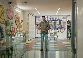 Juan Diego Alcaide, en la sede del Instituto Riojano de la Juventud (IRJ).