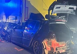 Accidente en el que un vecino de Arnedo falleció en la A-68 en Tudela.