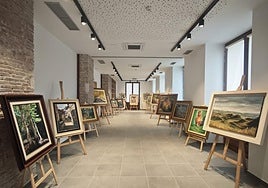 Parte de las obras recogidas en la muestra.