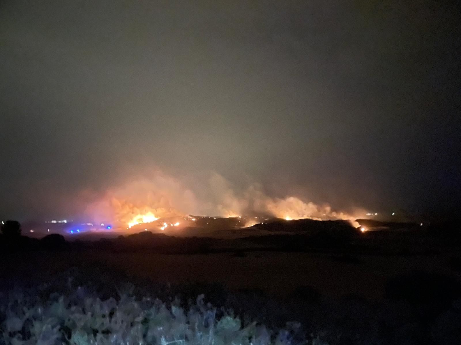 Fuego en Treviana, en los Obarenes