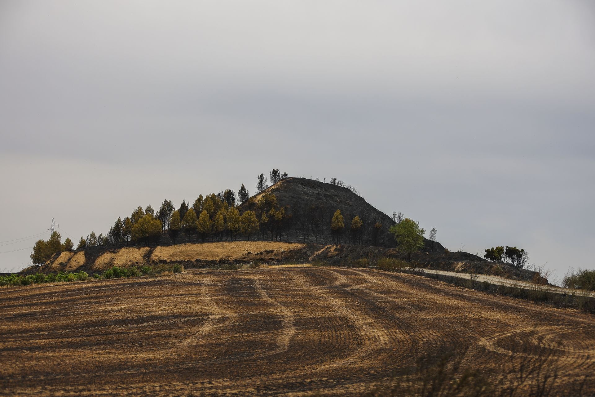 El día después del incendio en Fonzaleche y Gimileo