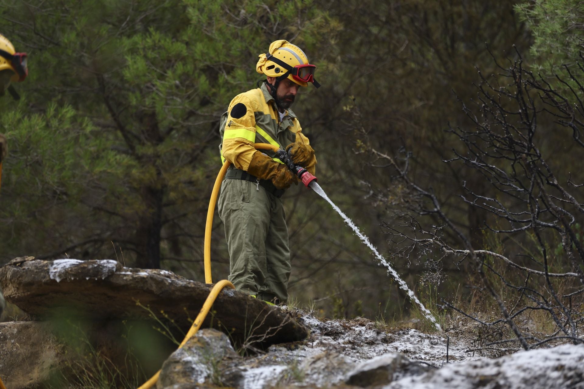 El día después del incendio en Fonzaleche y Gimileo