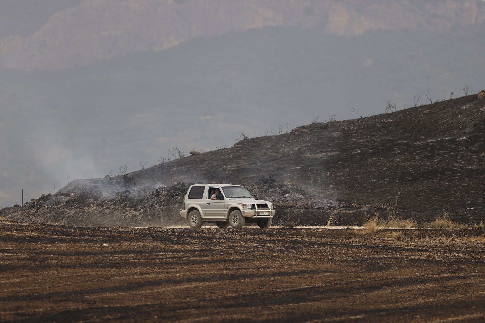 El día después del incendio en Fonzaleche y Gimileo