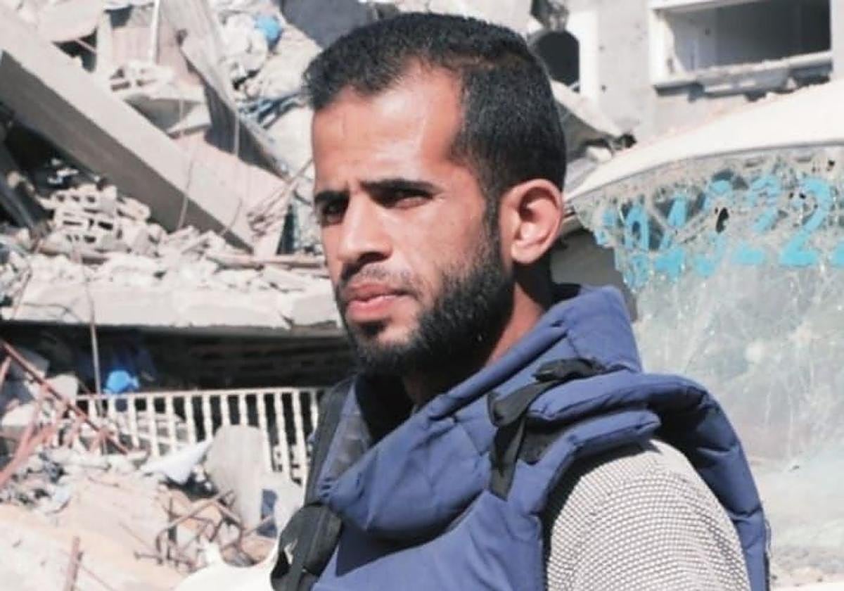 l periodista gazatí Khaled Abu Huwaishel.