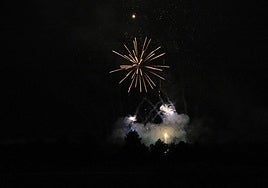 Fuegos artificiales lanzados en Logroño el pasado septiembre.