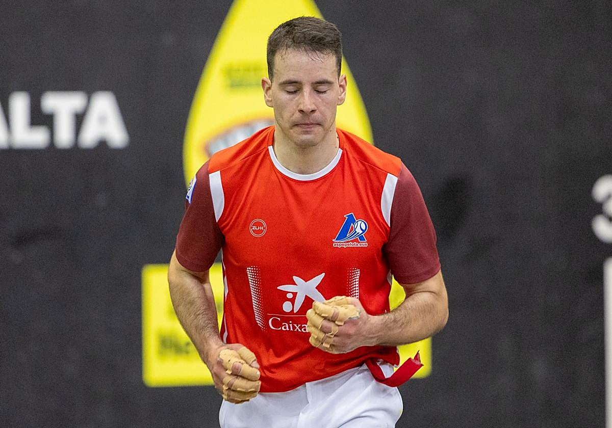 Darío Gómez, pelotari de Ezcaray.