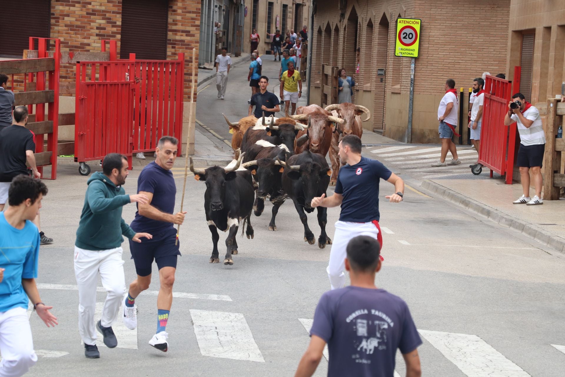 Comida popular y fiesta en el día joven en Alfaro