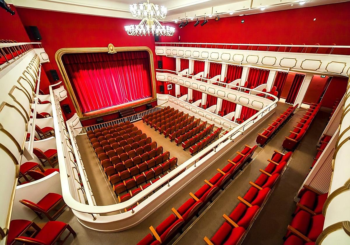 Interior del teatro Ideal.