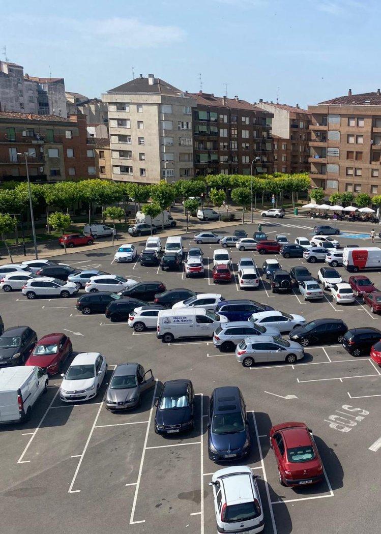 Vista de una parte del solar del Silo, desde el edificio del centro joven.