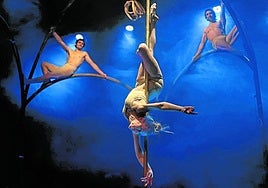 Escena de la obra Yûgen de La Banda Teatro-circo.