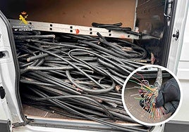 Cable de cobre robado en Cameros.