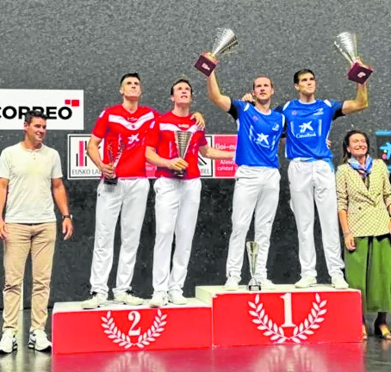 Entrega de premios en Bilbao.