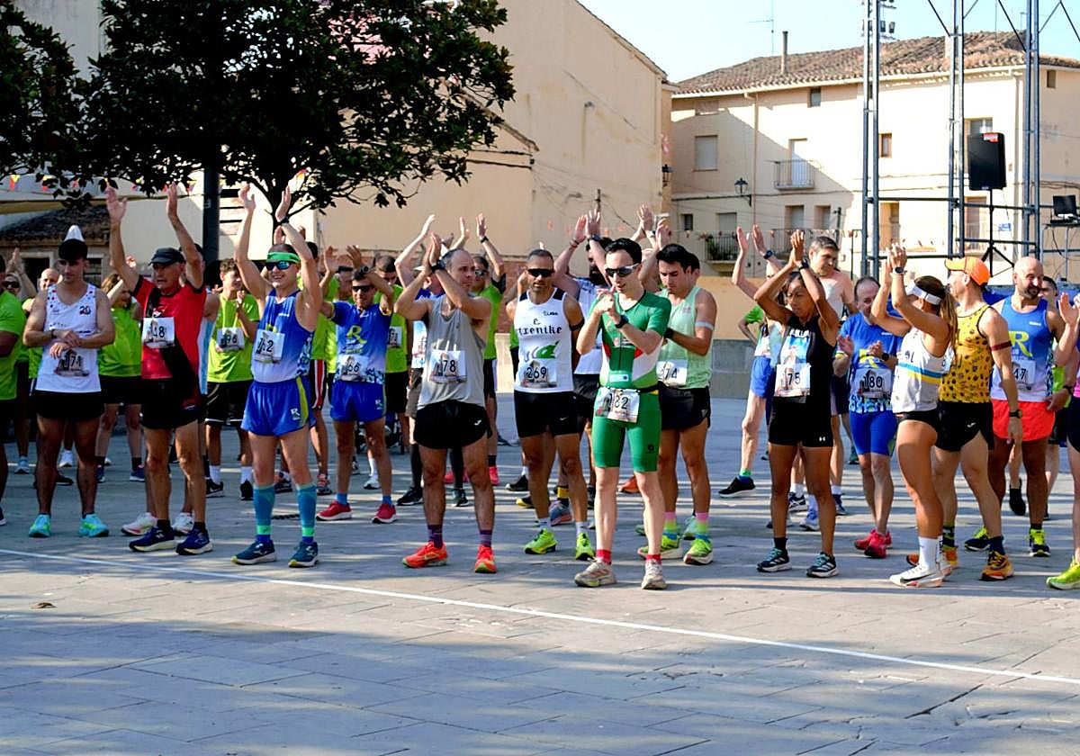 Participantes en la carrera de Agoncillo.