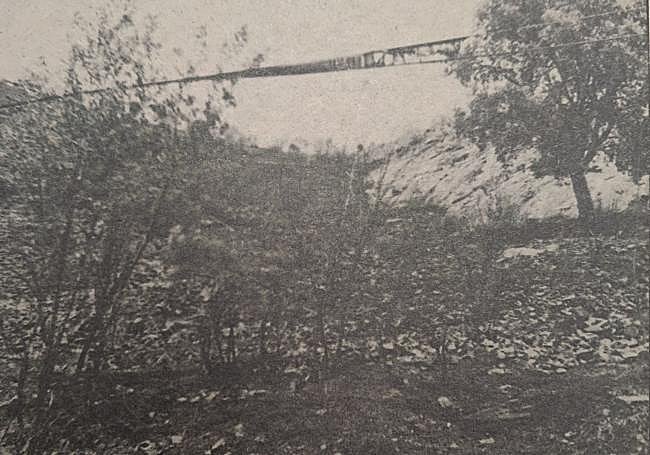 Monte quemado por el incendio de Ventrosa en 1986.
