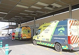 Exterior del servicio de Urgencias del Hospital San Pedro de Logroño, en una imagen de archivo.