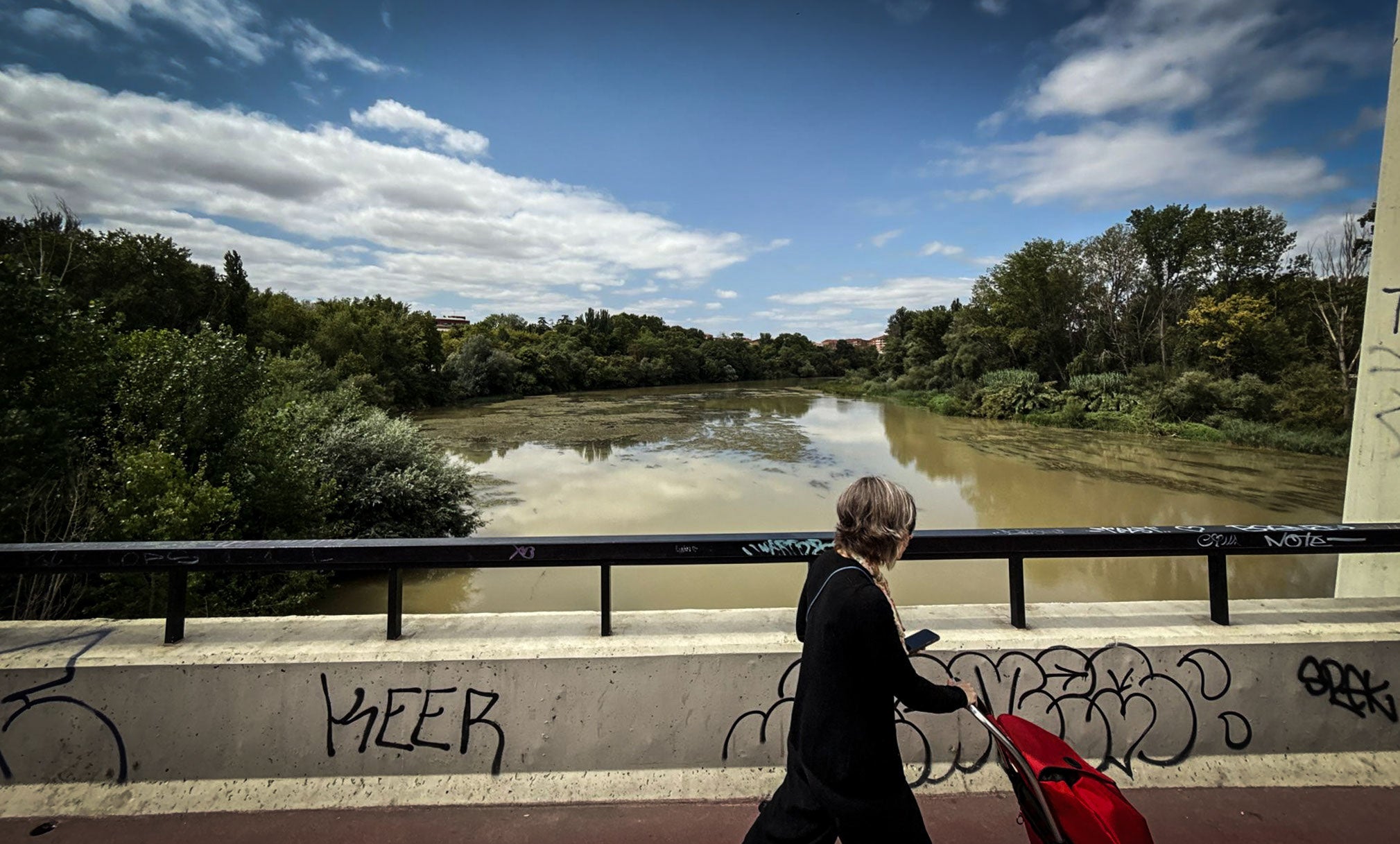 Vistas desde la pasarela peatonal.