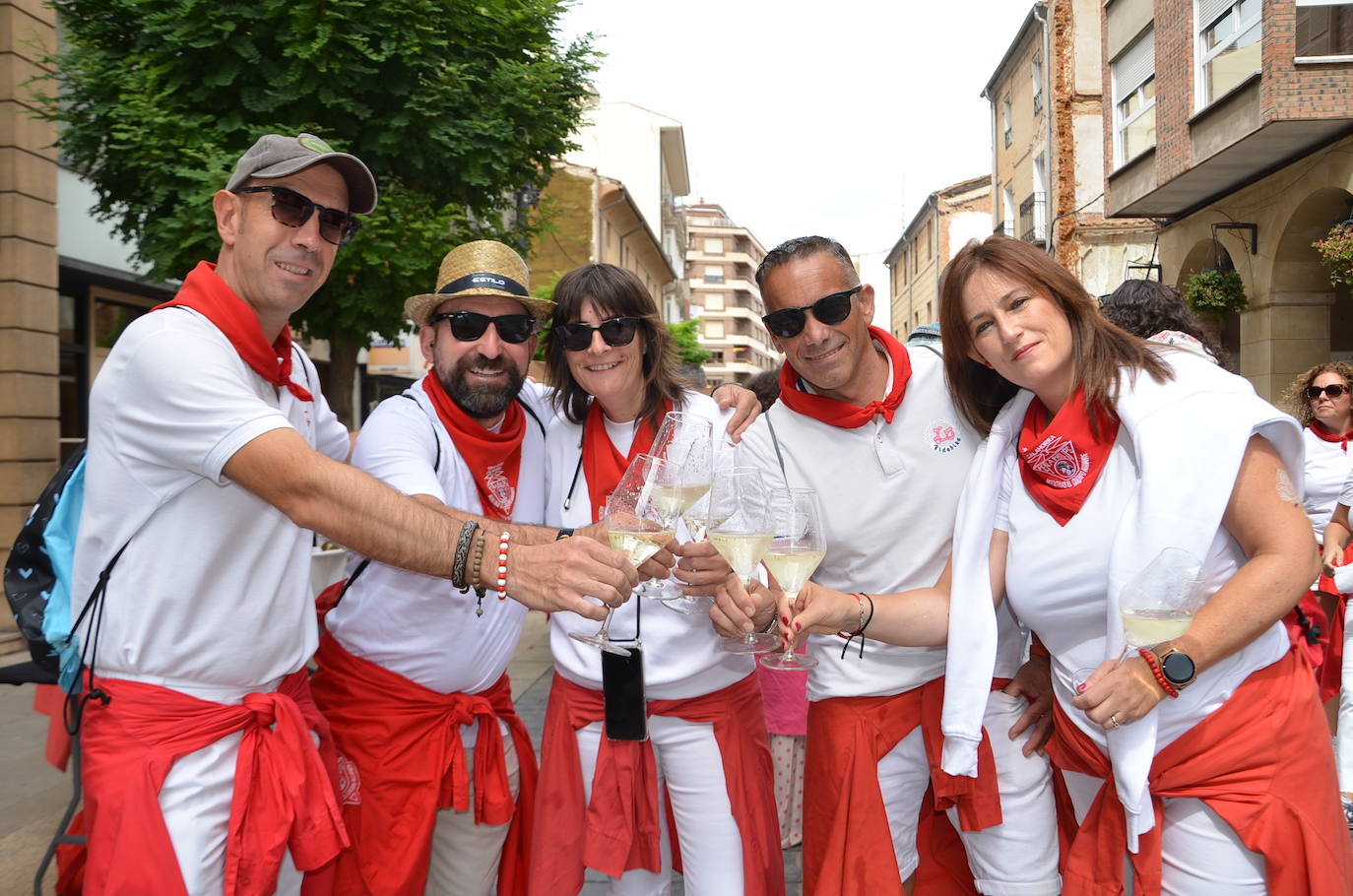 Las imágenes de las degustaciones, brindis y vacas en las fiestas de Calahorra