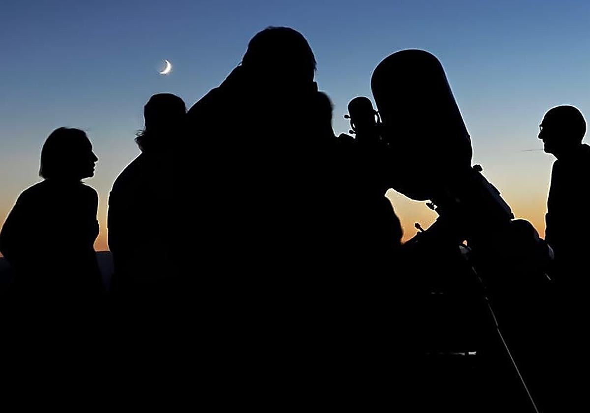 Observación del cielo organizada por la Agrupación Astronómica de La Rioja.